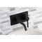 Kingston Brass KS8110CTL Single-Handle Wall Mount Bathroom Faucet, Matte Black KS8110CTL - alternate 4